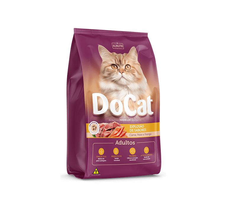 imagem de RACAO DOCATE 1KG PREM.AD.CARN.PEIX.FRANGO