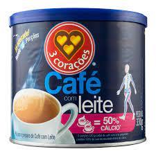 imagem de CAFE C.LEITE 3 CORACOES LT.300G