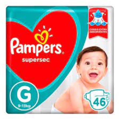 imagem de FR.PAMPERS SUP.SEC HIPER GD 46UN