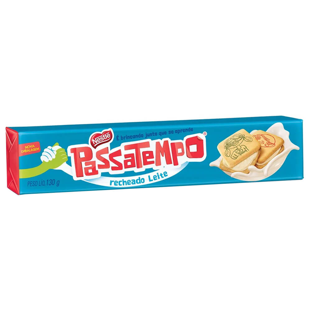 imagem de BISCOITO NESTLE 130G PASSATEMPO CHOCOLATE BRANCO RECHEADO