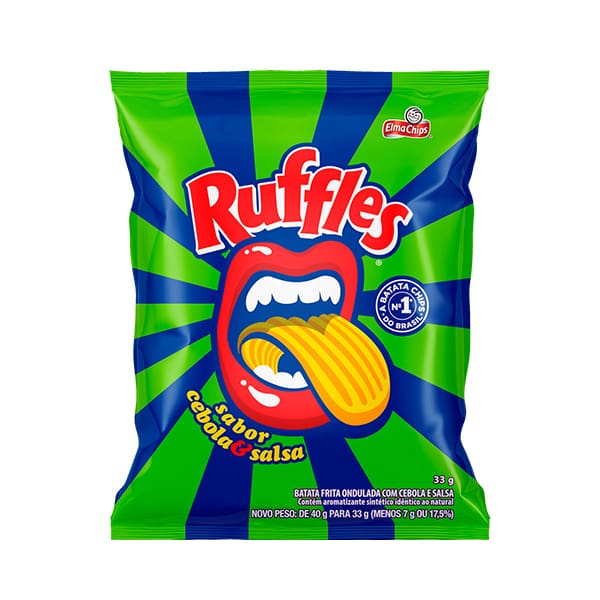 imagem de BATATA RUFFLES 33G CEBOLA E SALSA