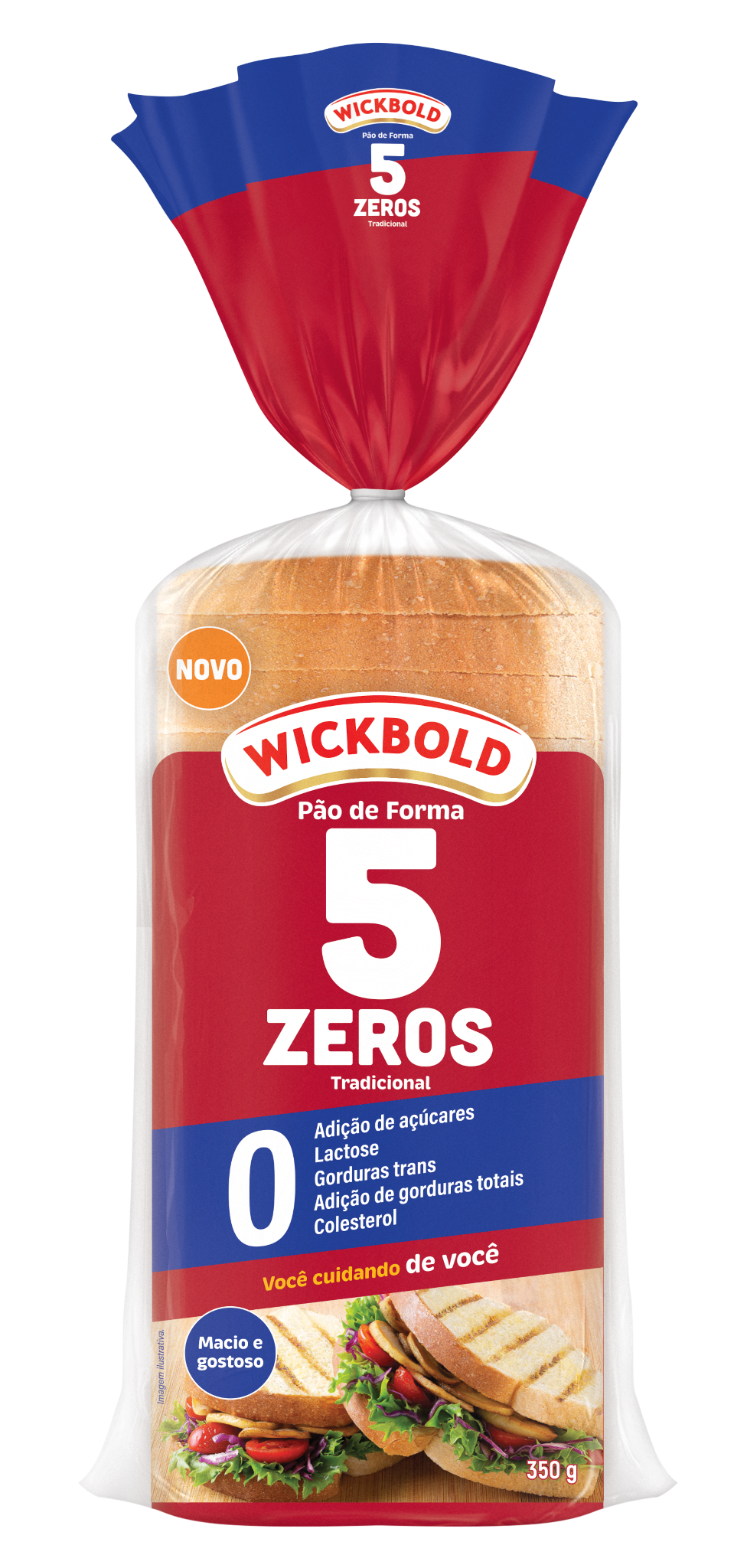 imagem de PAO WICKBOLD 5 ZEROS 450G FORMA TRAD.