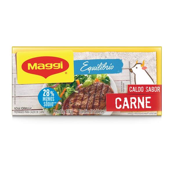 imagem de CALDO MAGGI 114G CARNE M.SODIO