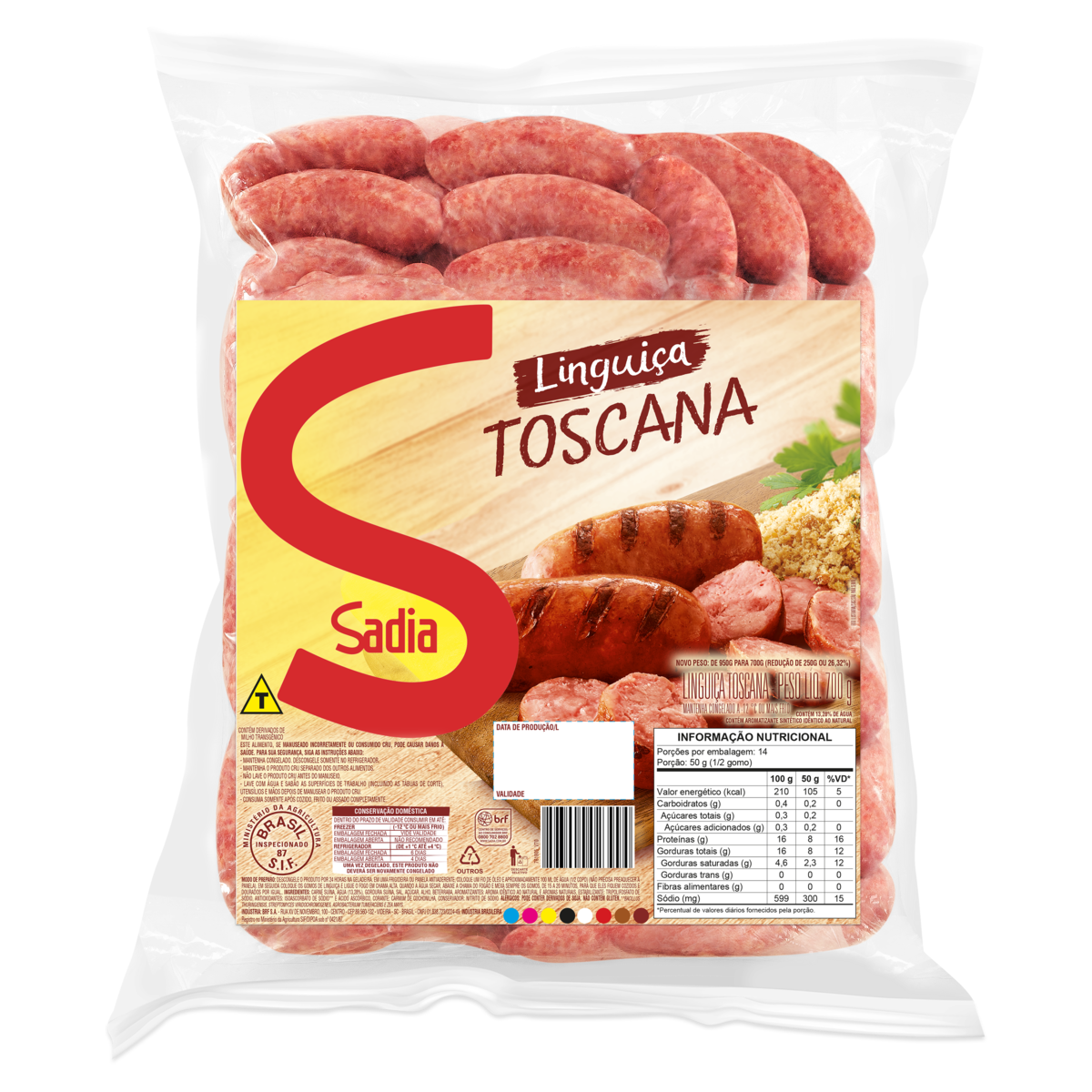 imagem de LING.SADIA TOSC.700G