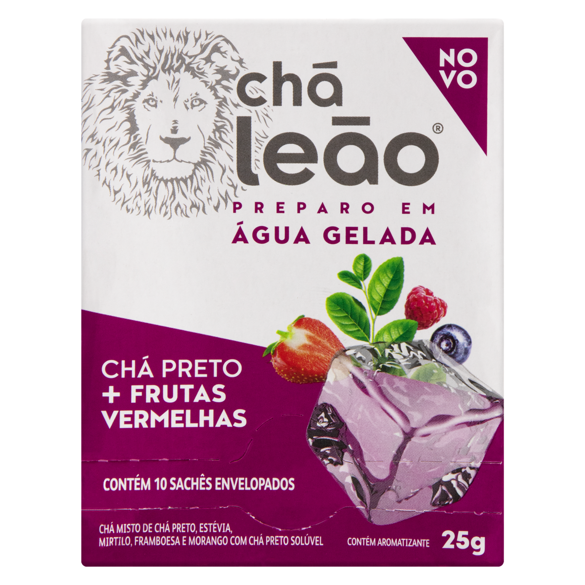 imagem de CHA LEAO GELADO 25G C.PRETO FRUT.VERMELHAS