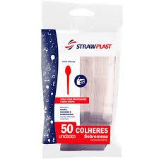 imagem de COLHER DESCARTAVEL STRAWP.REF.CRI.50UN