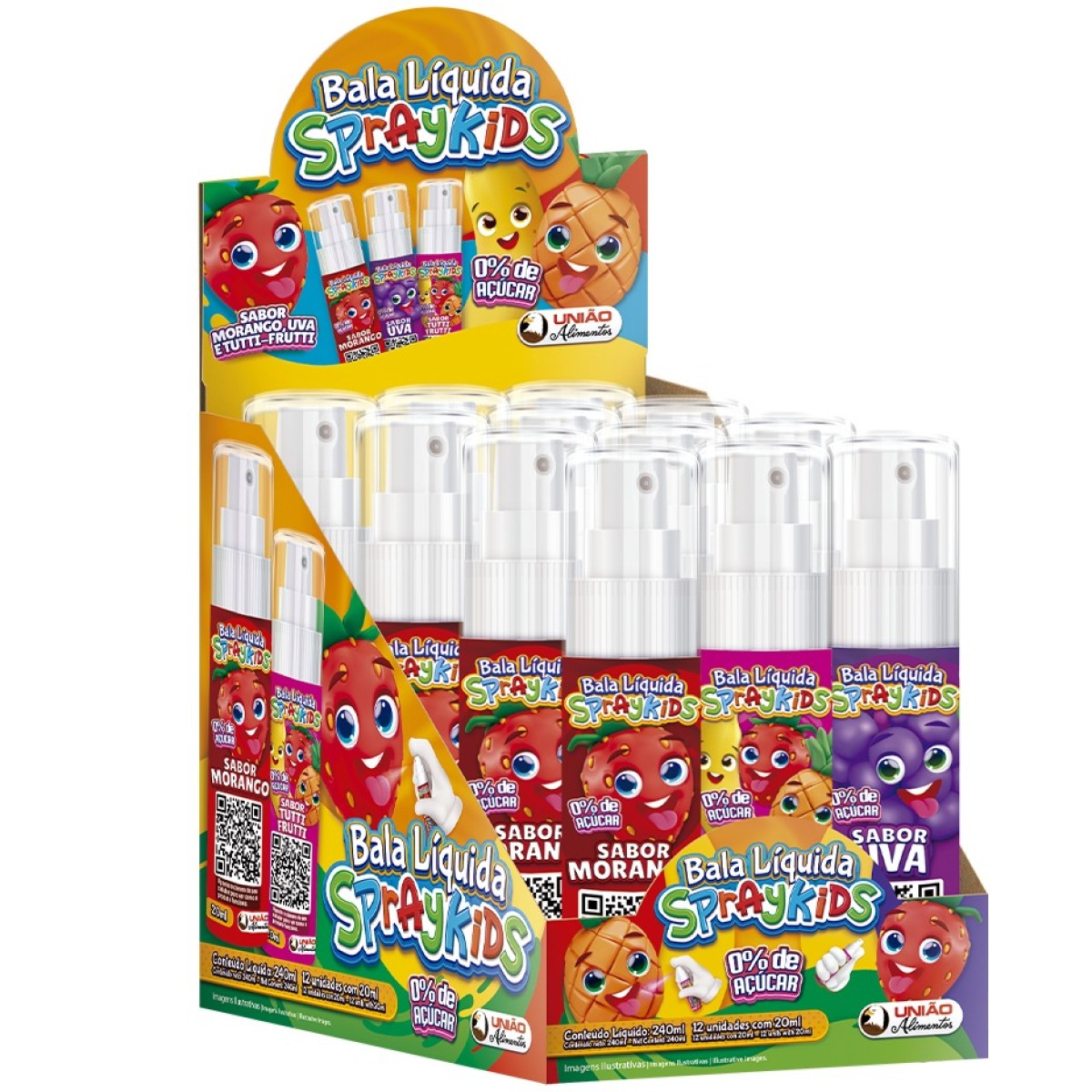 imagem de BALA LIQUIDA SPRAYKIDS 20ML SORTIDA