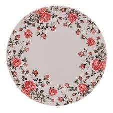 imagem de PRATO SOBREMESA PORCELANA PINK GARDEN 19,5CM-8596