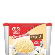 imagem de SORVETE 1,5L KIBON CREME CREMOSISSIMO