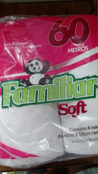 imagem de PAPEL HIG.FAMILIAR FOL.SIMPLES SOFT 4X60M