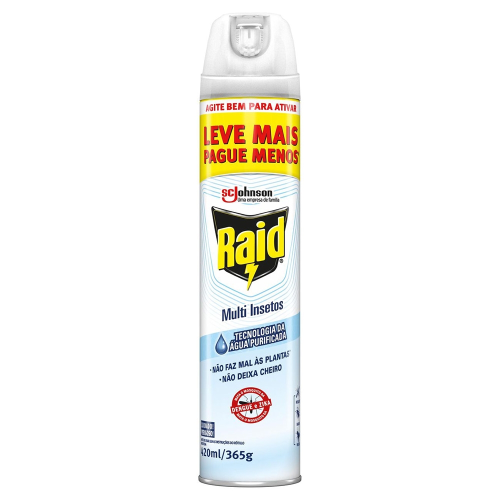 imagem de INSETCIDA AER.RAID 420ML AQUA L+ P-