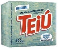 imagem de SABAO BARRA TEIU MARMORIZADO 500G AZUL