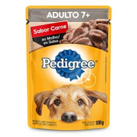 imagem de RACAO PEDIGREE 100G SC.AD.7+ CARNE MOLHO