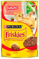 imagem de RACAO FRISKIES 85G M.CARNE MOLHO